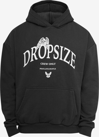 Dropsize Majica 'Pray Love Hustle' | črna barva: sprednja stran