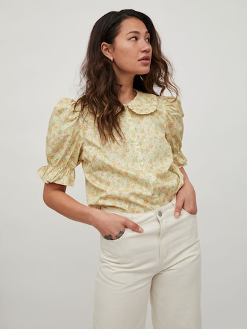 VILA - Blusa 'Colmena' em amarelo: frente