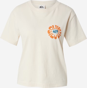T-shirt QUIKSILVER en beige : devant