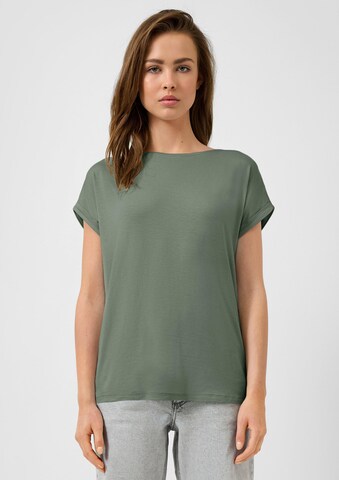 QS Shirt in Groen: voorkant
