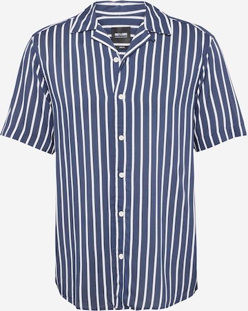 Only & Sons Regular fit Button Up Shirt 'WAYNE' in Blue: front