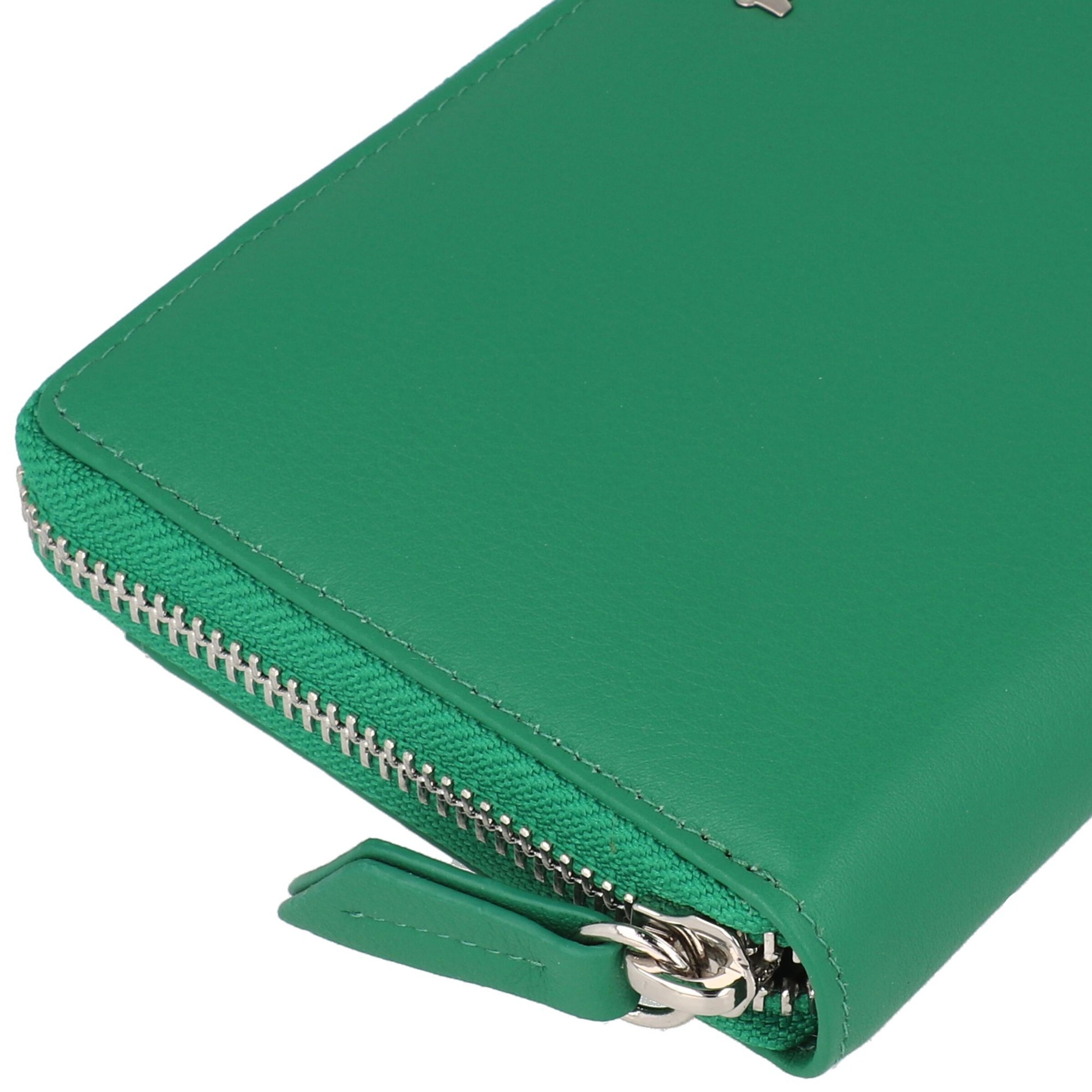 Braun Büffel Wallet 'Joy' in Green