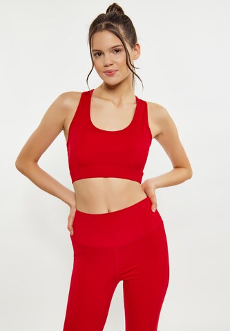 myMo ATHLSR Bustier Sport bh in Rood: voorkant