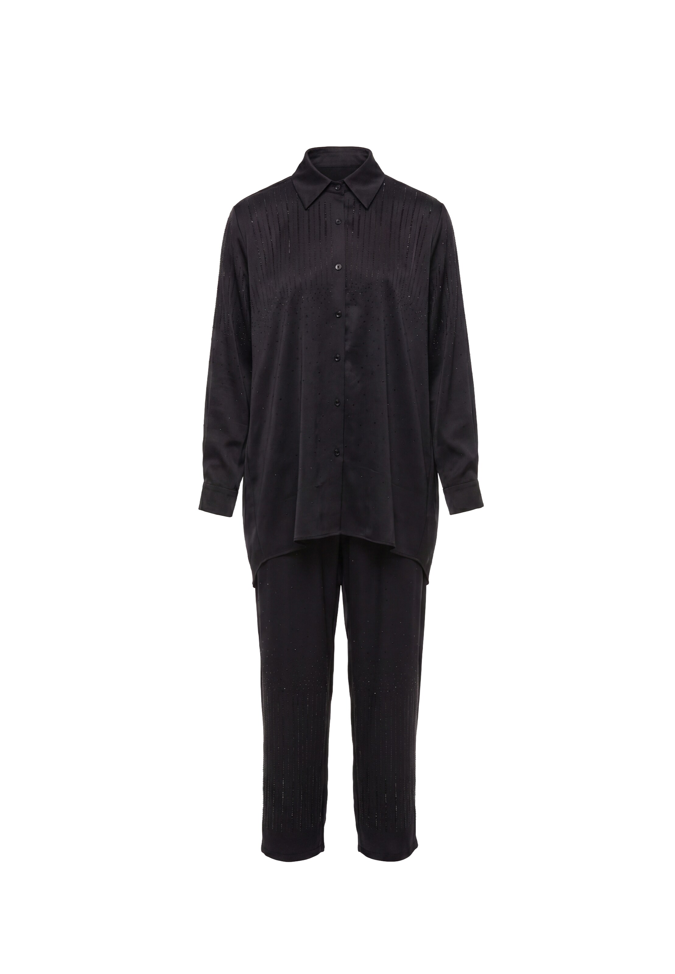 faina - Roupa de casa em preto: frente