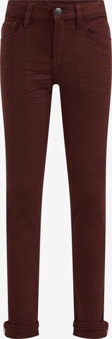 Slimfit Jeans di WE Fashion in rosso: frontale