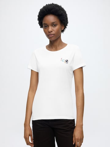 BOSS T-shirt 'C_Elove_5' i vit: framsida