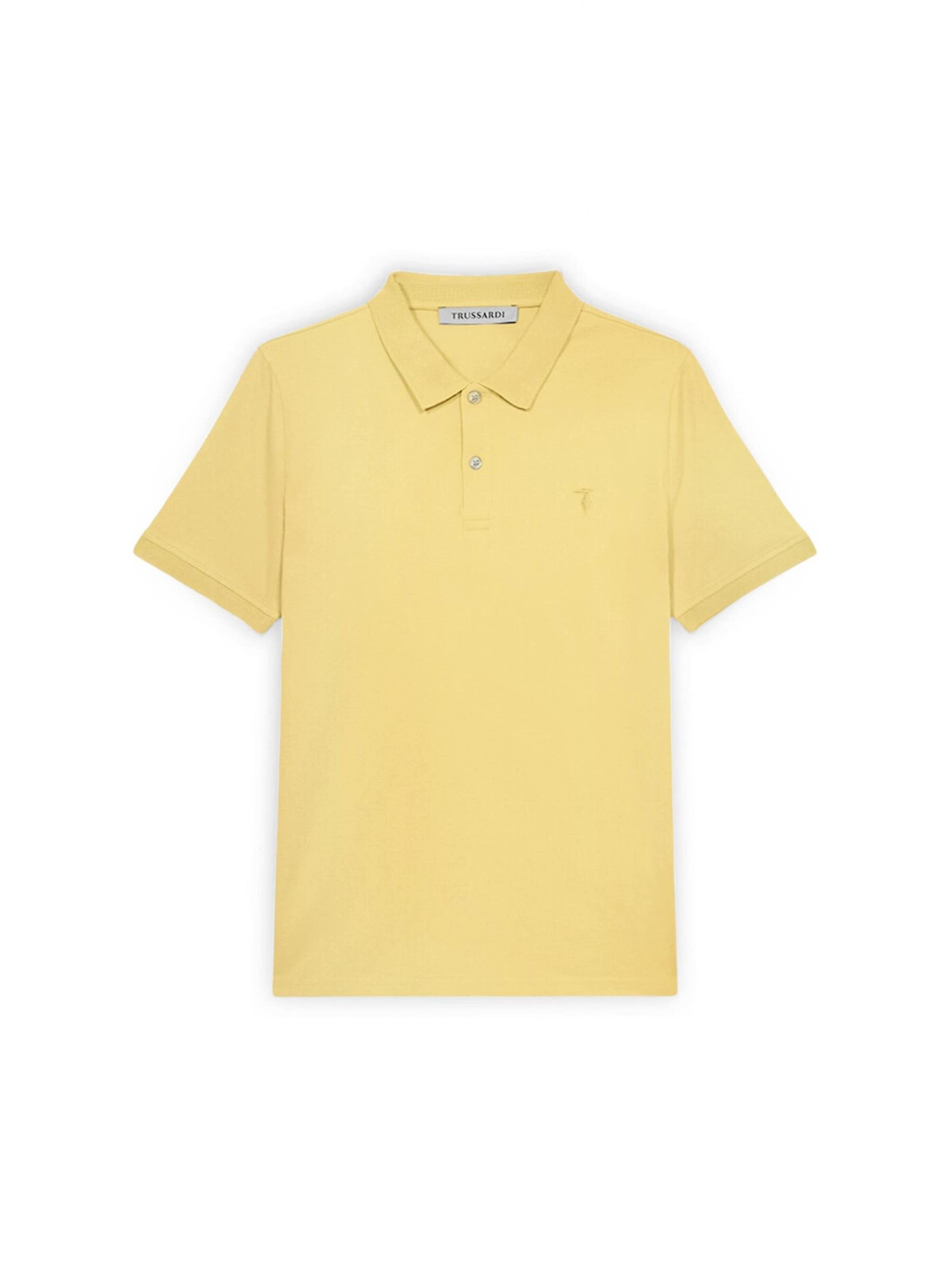 Trussardi - Camiseta de fútbol en amarillo: frente