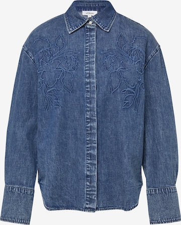 Camicia da donna di s.Oliver in blu: frontale