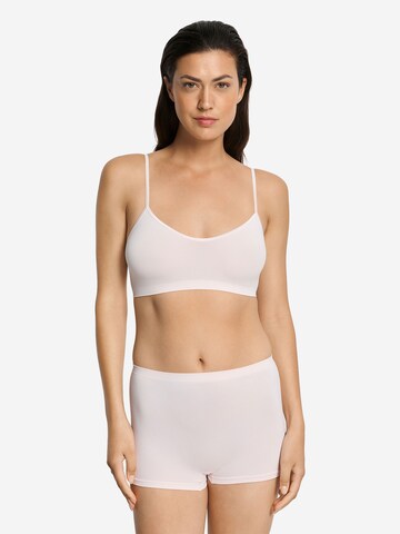 Hanro Bralette Bra ' Touch Feeling ' in Pink: front