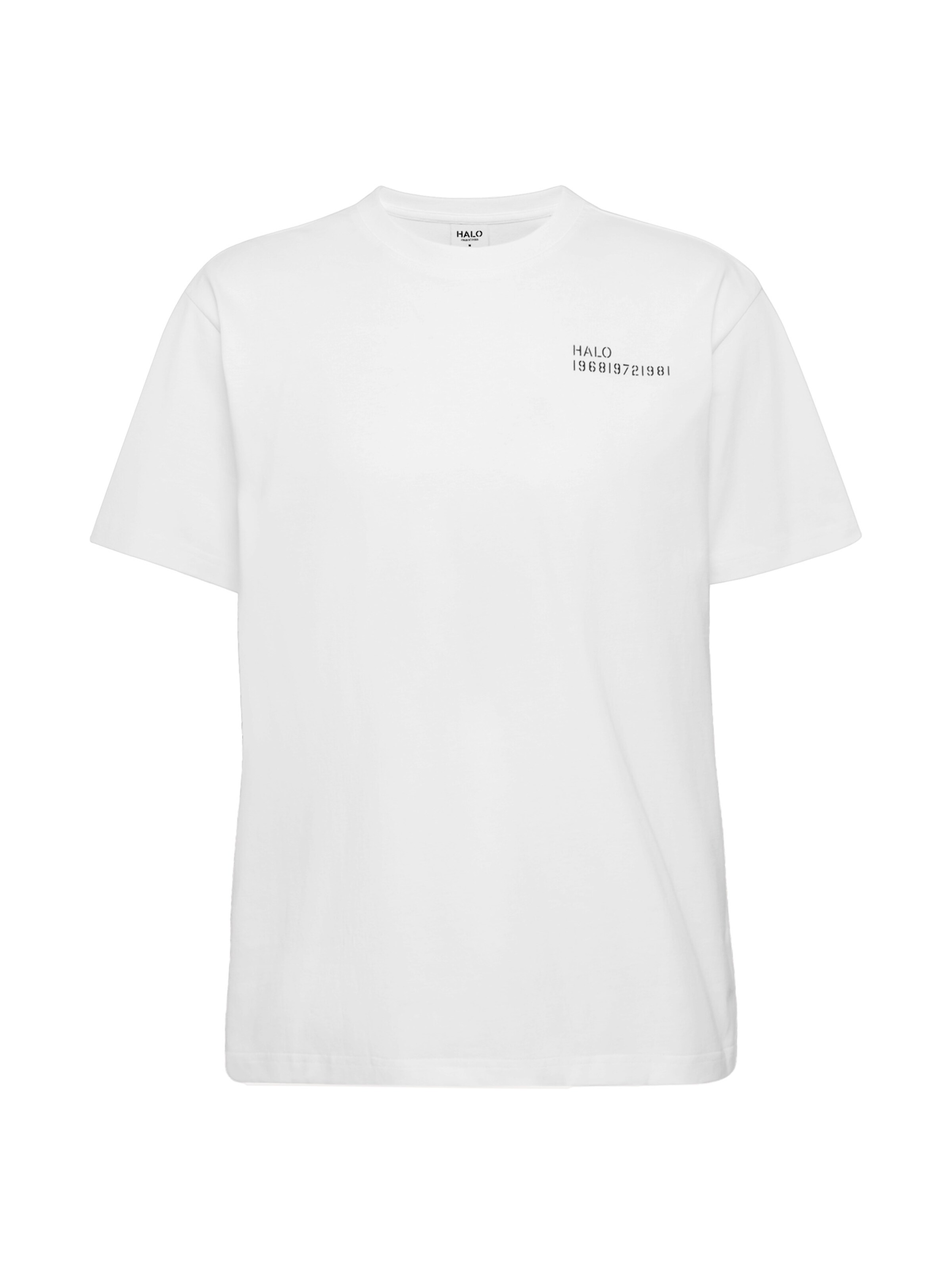 T-Shirt HALO en blanc : devant