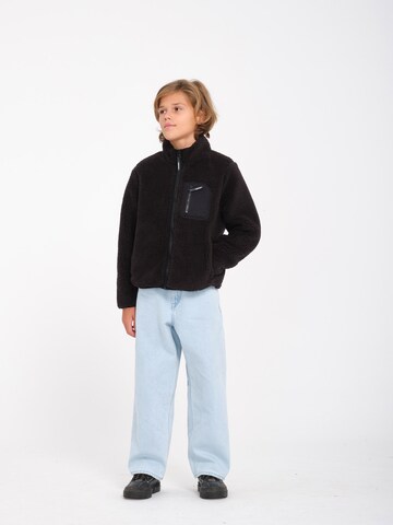 Volcom Fleece jas 'Muzzer Fuzzar' in Zwart
