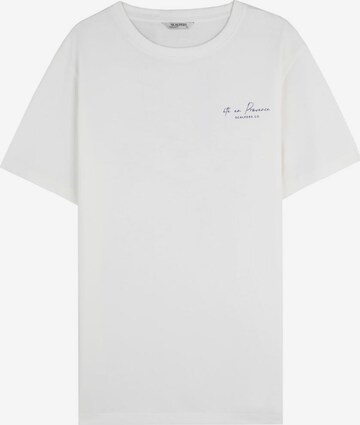 T-Shirt Scalpers en blanc : devant