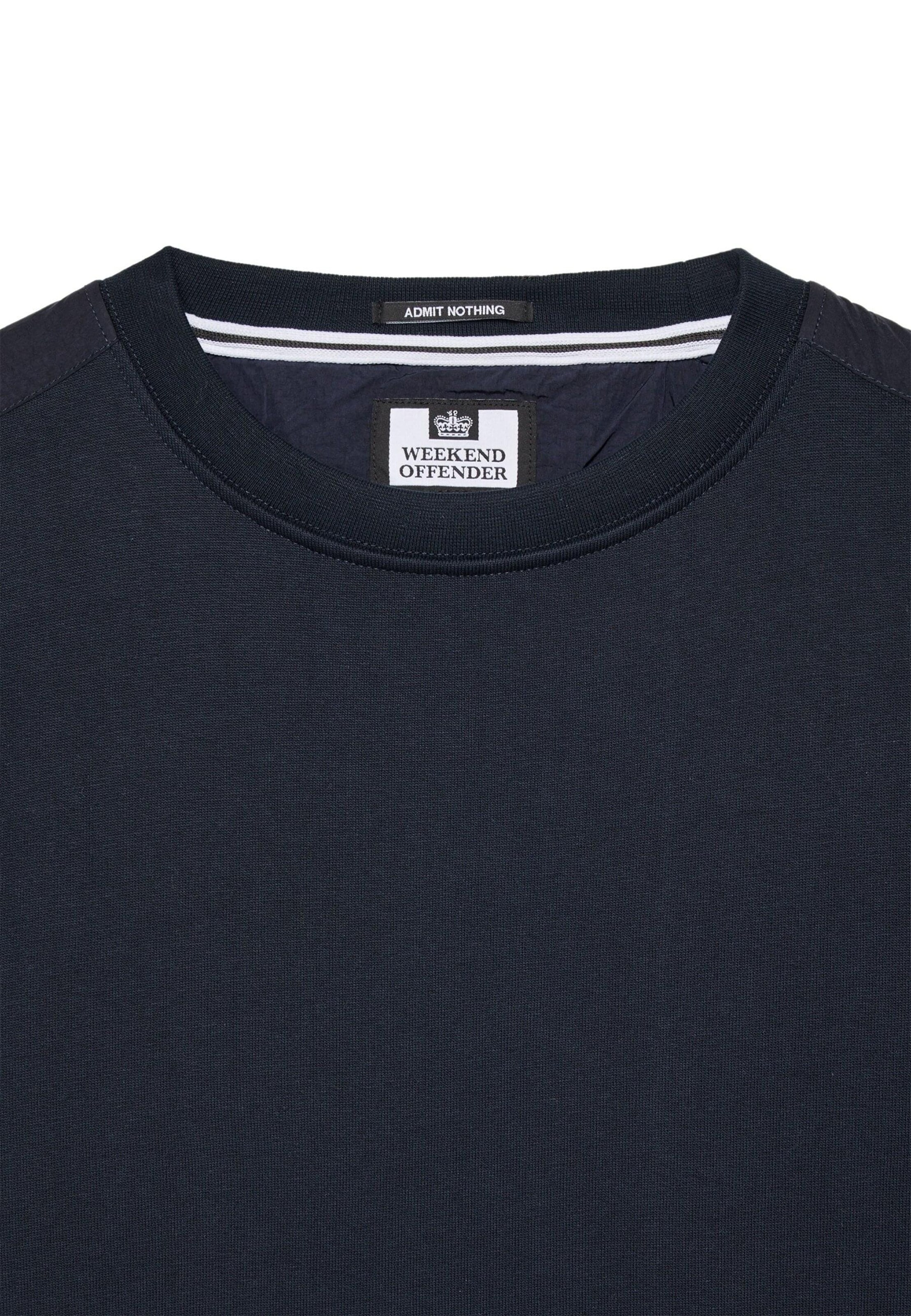 Weekend Offender Sweatshirt 'F Bomb' in Blau