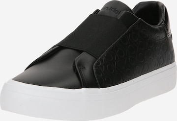 Calvin Klein Slip-Ons in Black: front