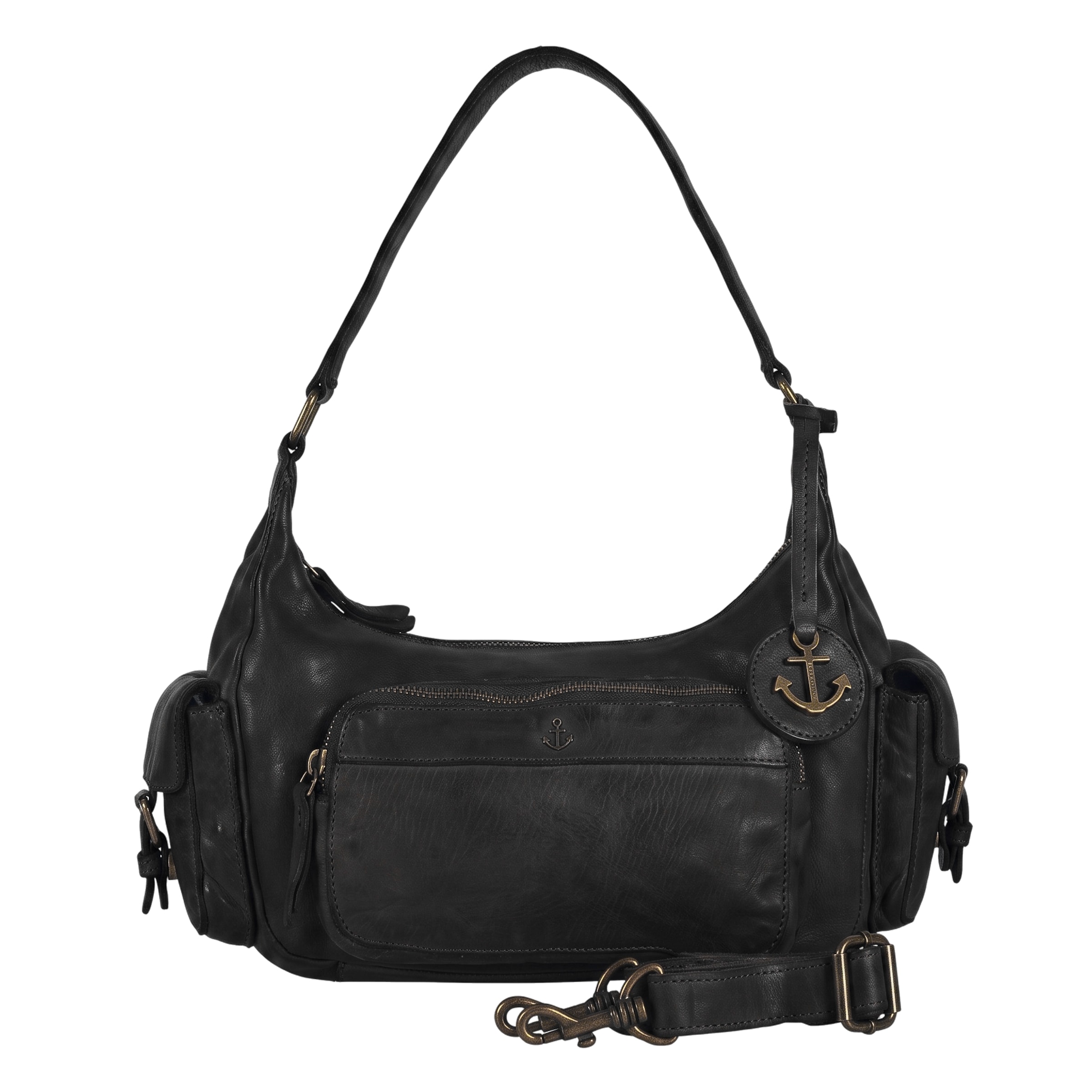 Harbour 2nd Schultertasche 'Al-Nerina' in Schwarz: Vorderseite