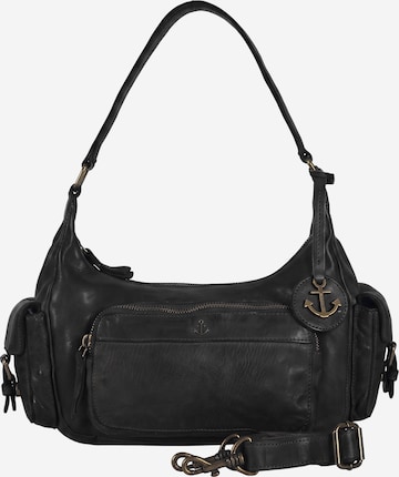 Harbour 2nd Schultertasche 'Al-Nerina' in Schwarz: Vorderseite