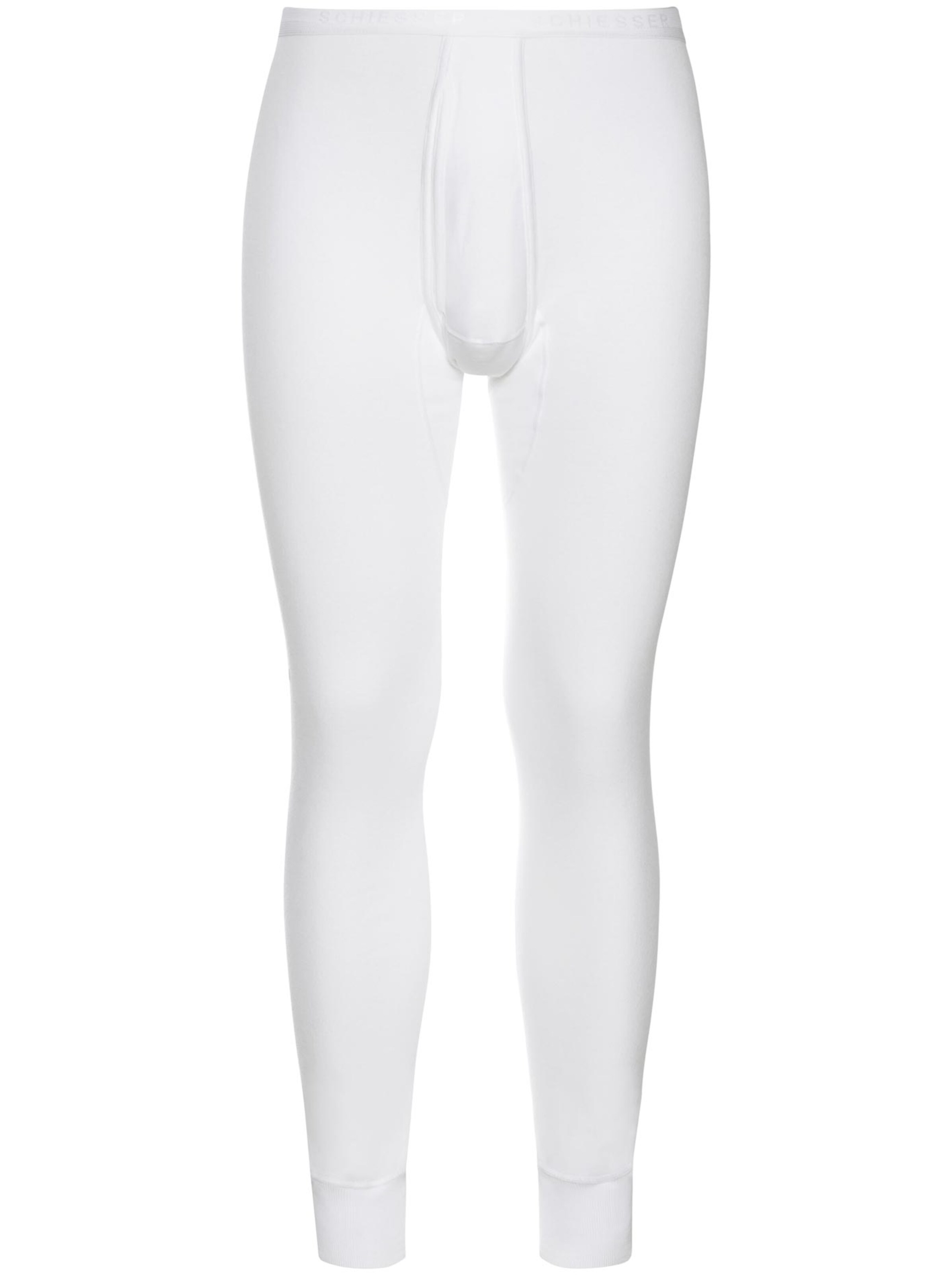 SCHIESSER Lange underbukser i hvid: forside