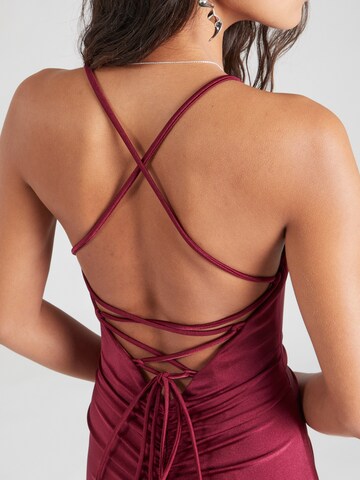 mascara - Vestido de noche en rojo
