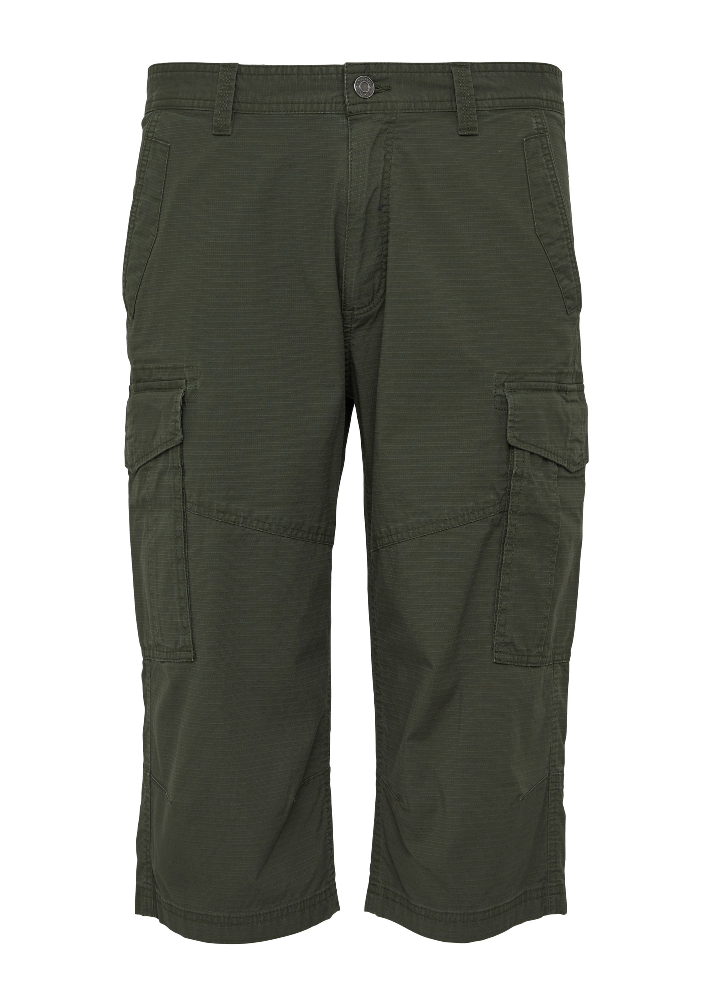 s.Oliver Klapptaskutega püksid 'File', värv roheline: eest vaates