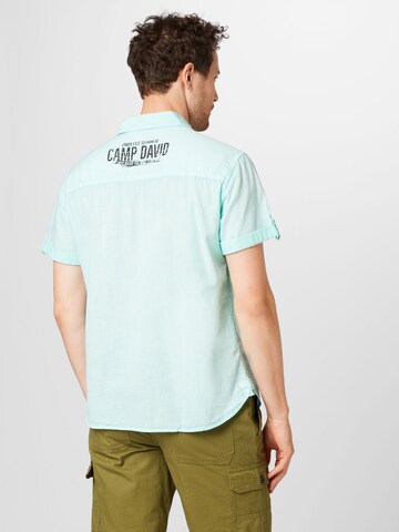 CAMP DAVID Regular Fit Hemd in Blau