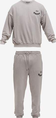 Tom Barron Tracksuit in Grey: front