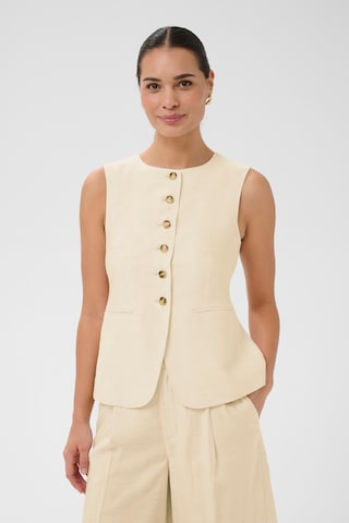 Kaffe Vest 'KAannetta' in Beige: front