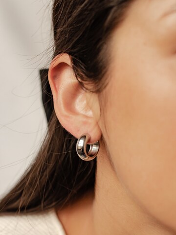 Hey Happiness Ohrringe 'Chunky' in Silber