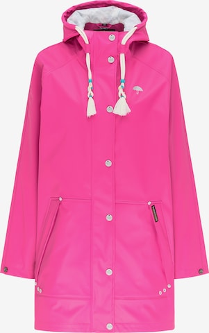 Schmuddelwedda Between-Seasons Coat in Pink: front