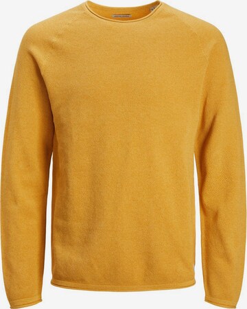 Coupe regular Pull-over 'Hill' JACK & JONES en jaune : devant