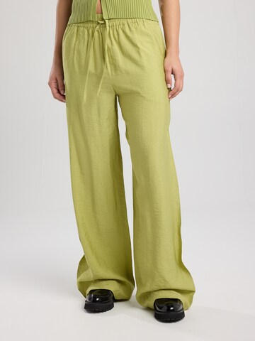 Wide Leg Pantalon America Today en vert : devant