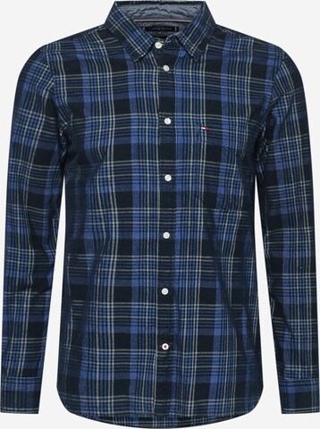 TOMMY HILFIGER Slim fit Button Up Shirt in Blue: front