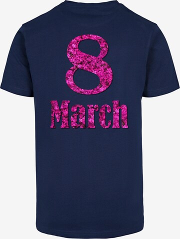 Merchcode Shirt 'WD-8 March' in Blauw