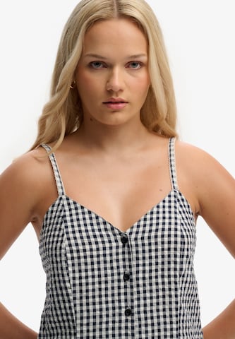 Superdry & Co Jumpsuit 'Gingham Cami' in Blau