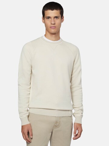 Boggi Milano Sweatshirt in Beige: front