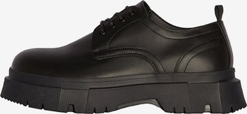 Bershka Lace-up shoe in Black