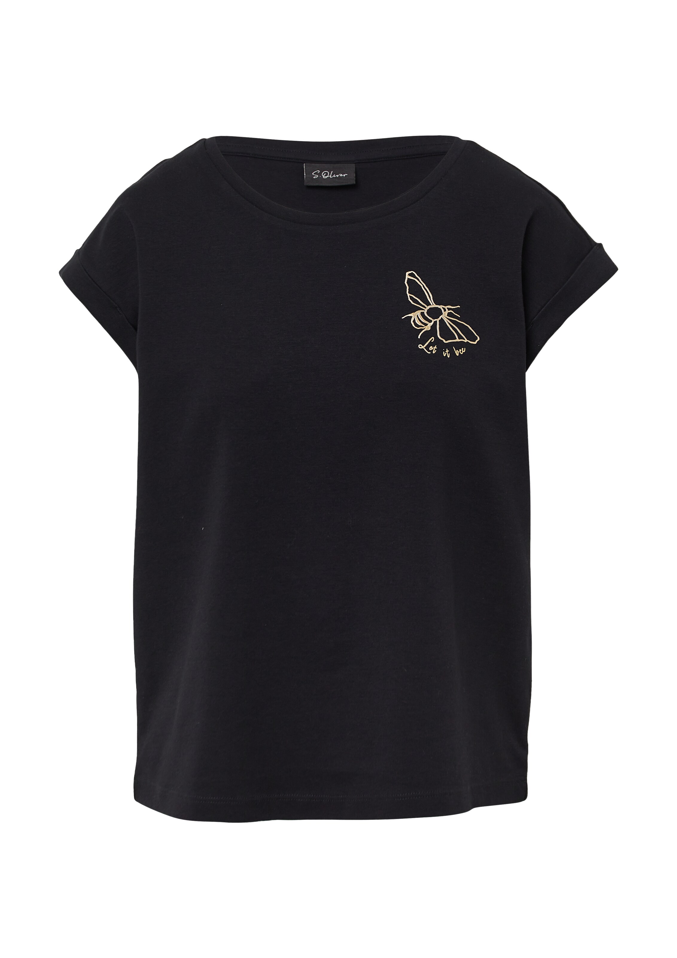 s.Oliver BLACK LABEL Shirt in Black: front