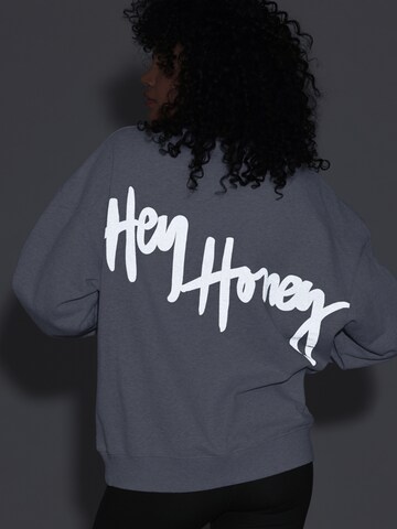 Hey Honey Sweatshirt 'Reflect' in Grau