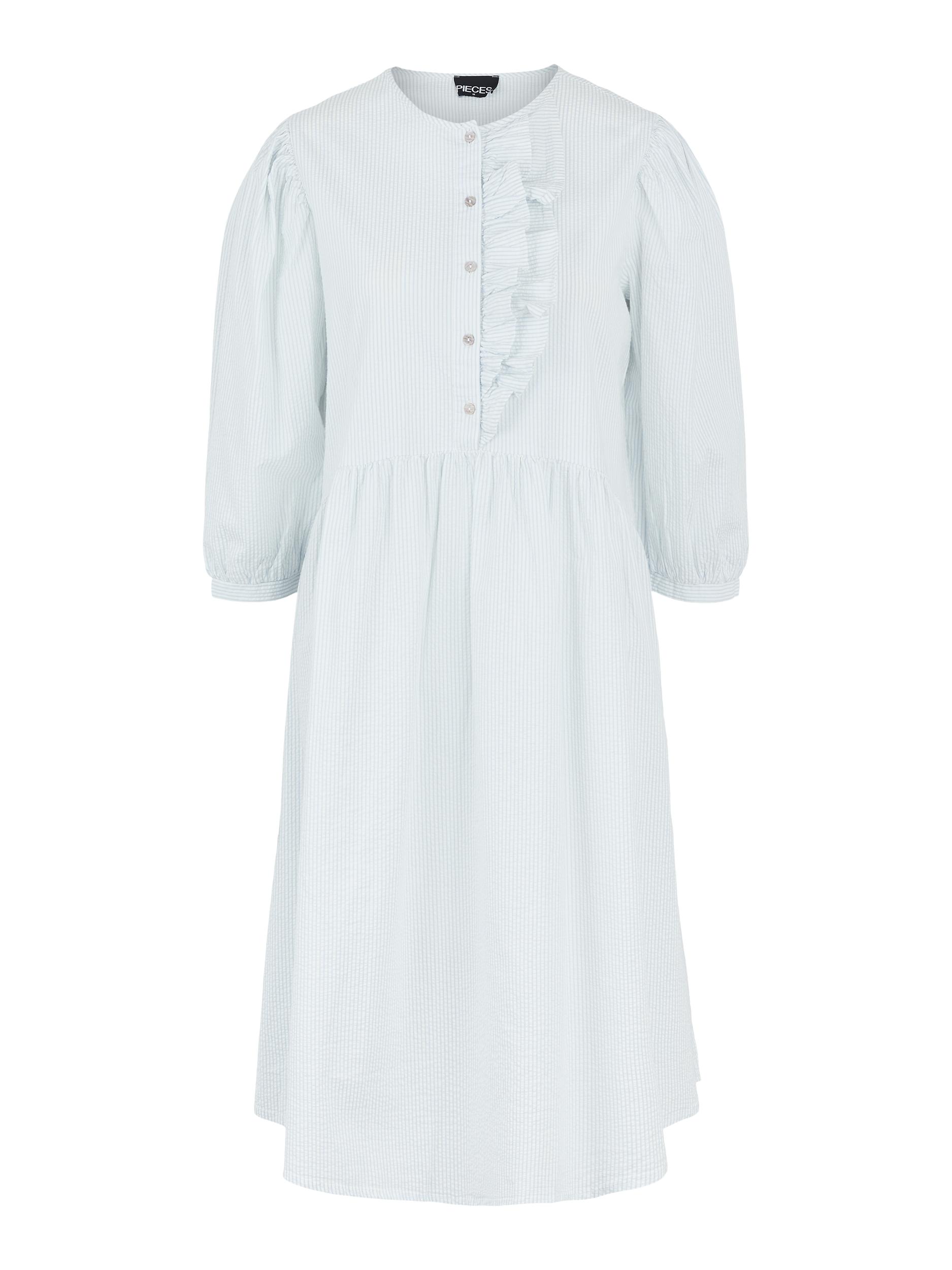 Kobiety Sukienki PIECES Sukienka koszulowa Luca w kolorze Białym 