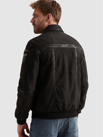 PME Legend Övergångsjacka 'Summer Hudson leather jacket' i svart