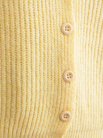 MixRay Gebreid vest in Geel