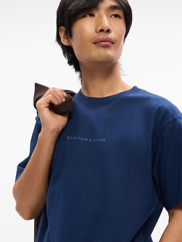 SCOTCH & SODA Shirt 'Seasonal Core' in Blauw