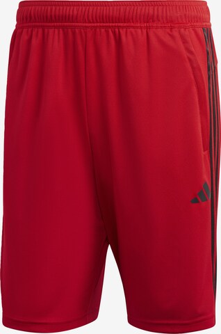 ADIDAS PERFORMANCE Regular Workout Pants 'Train Essentials' in Red: front