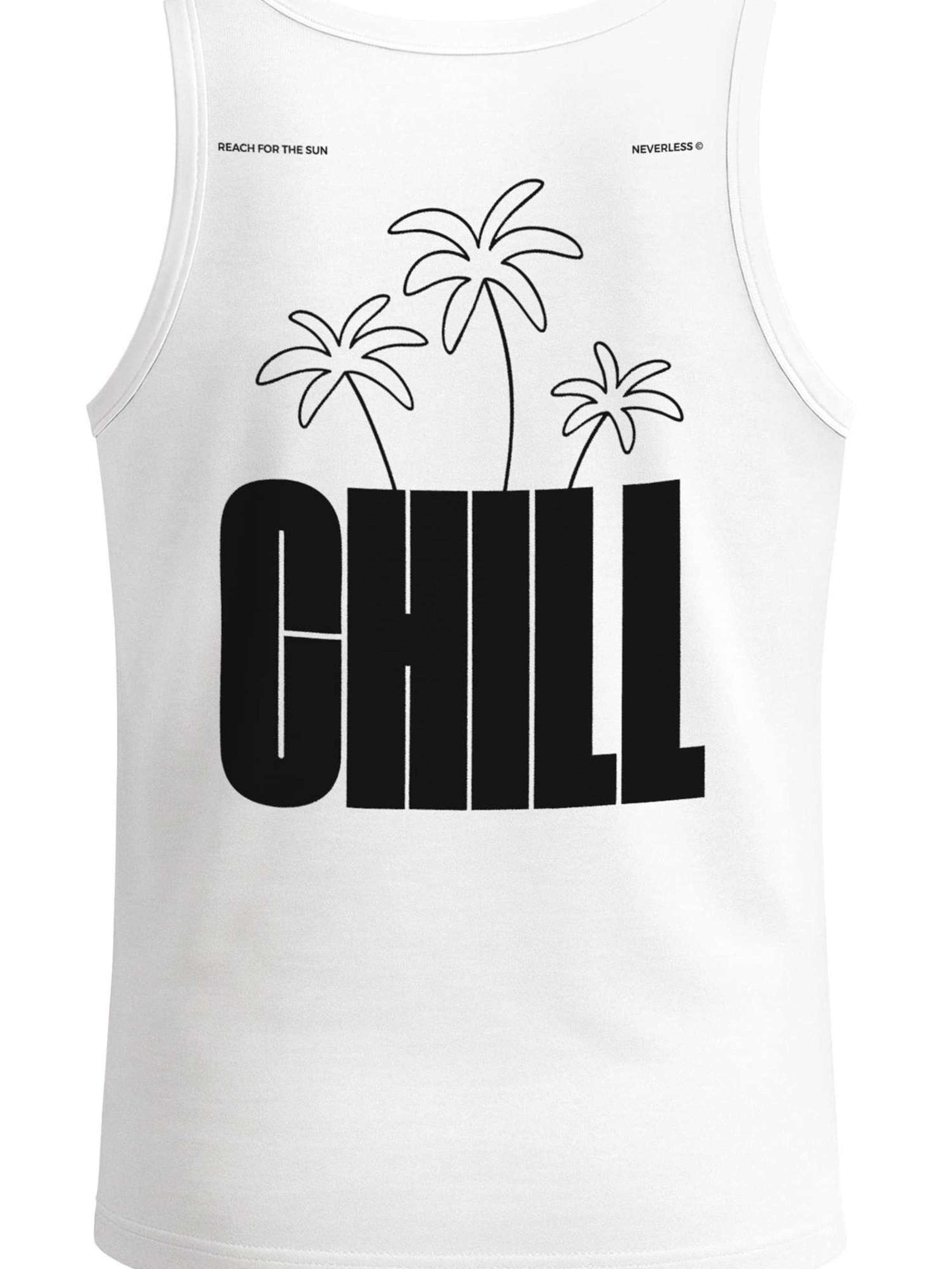 Neverless Shirt 'Chill'‌‌‌‌‌‌‌‌ in Weiß: Vorderseite