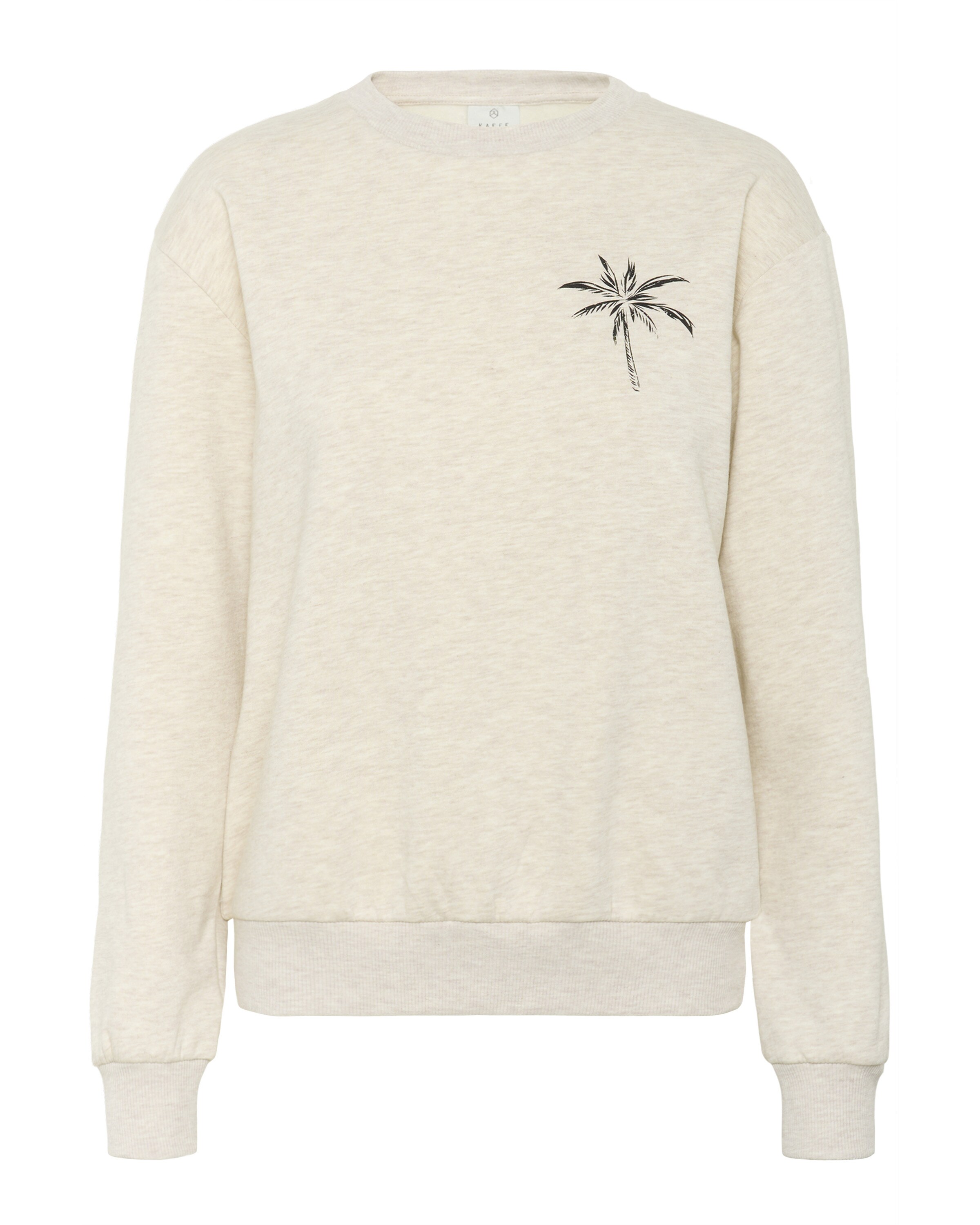 Kaffe Sweatshirt in Beige: front