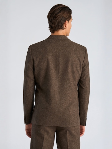 Lindbergh Regular fit Business-colbert in Bruin