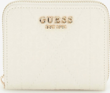GUESS Portemonnaie 'Aldina' in Weiß: Vorderseite