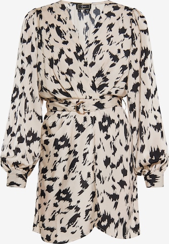 Rochie de la faina pe bej: față