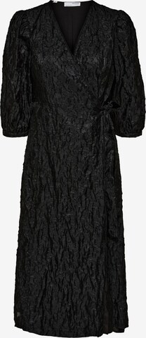 Robe 'Valla' SELECTED FEMME en noir : devant