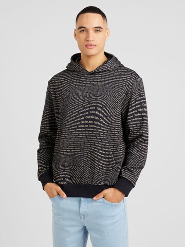 Calvin Klein Jeans Sweatshirt in Schwarz: Vorderseite