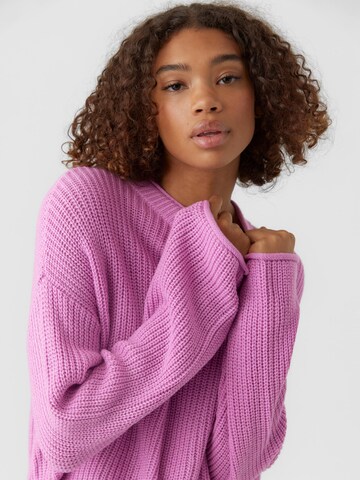 VERO MODA Sweter 'Sayla' w kolorze fioletowy